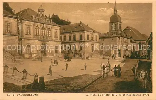 AK / Ansichtskarte Vaucouleurs Place de l Hotel de Ville Rue Jeanne d Arc Vaucouleurs