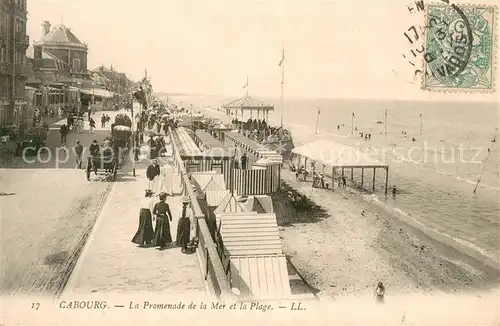 AK / Ansichtskarte Cabourg Promenade de la mer et la plage Cabourg