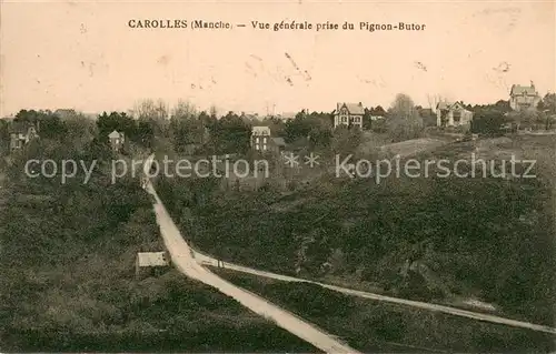 AK / Ansichtskarte Carolles Vue generale prise du Pignon Butor Carolles
