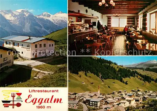 AK / Ansichtskarte Lanersbach Liftrestaurant Eggalm Gaststube Panorama Lanersbach