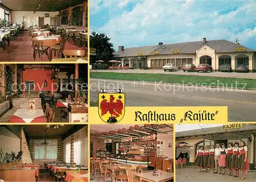 AK / Ansichtskarte Bruckneudorf Rasthaus Kajuete Gastraeume Personalfoto Bruckneudorf