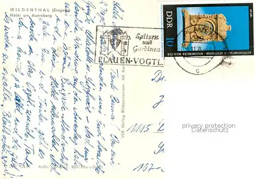 AK / Ansichtskarte Wildenthal_Eibenstock Hotel am Auersberg Wildenthal_Eibenstock