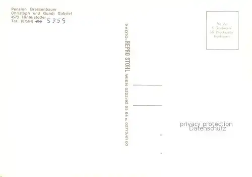 AK / Ansichtskarte Hinterstoder Pension Gressenbauer Haus Gabriel Gaststube Panorama Hinterstoder