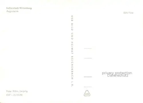 AK / Ansichtskarte Wittenberg_Lutherstadt Augusteum Wittenberg_Lutherstadt