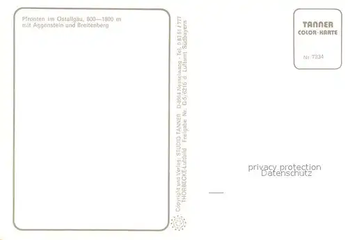 AK / Ansichtskarte Pfronten Fliegeraufnahme Aggenstein Breitenberg Pfronten