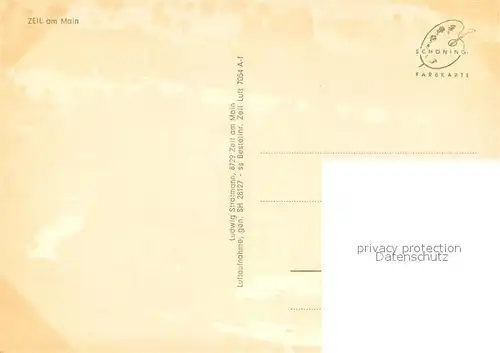 AK / Ansichtskarte Zeil_Main Kirche Fliegeraufnahme Zeil_Main