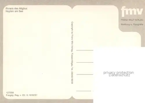 AK / Ansichtskarte Hopfen_See Fliegeraufnahme Hopfen_See