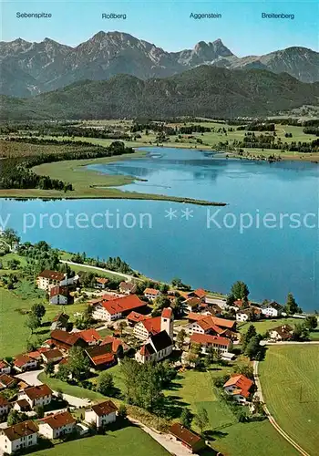 AK / Ansichtskarte Hopfen_See Fliegeraufnahme Rossberg Aggenstein Breitenberg Hopfen_See