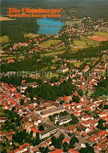 AK / Ansichtskarte Clausthal Zellerfeld Fliegeraufnahme Clausthal Zellerfeld