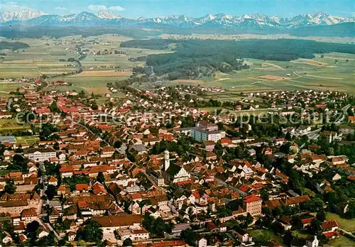 AK / Ansichtskarte Weilheim_Oberbayern Fliegeraufnahme Zugspitze  Weilheim Oberbayern