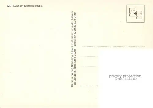 AK / Ansichtskarte Murnau_Staffelsee Fliegeraufnahme Murnau_Staffelsee