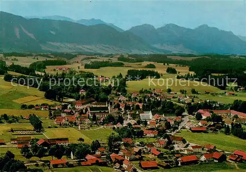 AK / Ansichtskarte Steingaden_Oberbayern Fliegeraufnahme Kenzen Hochgebirge Tegelberg S?uling  Steingaden Oberbayern
