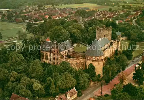 AK / Ansichtskarte Bad_Bentheim Schloss Fliegeraufnahme Bad_Bentheim