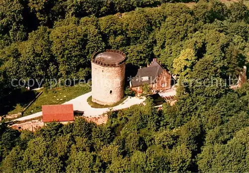 AK / Ansichtskarte Borgholzhausen Burg Ravensberg Fliegeraufnahme Borgholzhausen