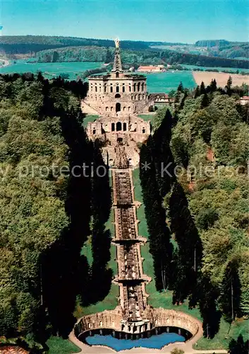 AK / Ansichtskarte Kassel Wilhelmsh?he Fliegeraufnahme Herkules mit Kaskaden Kassel