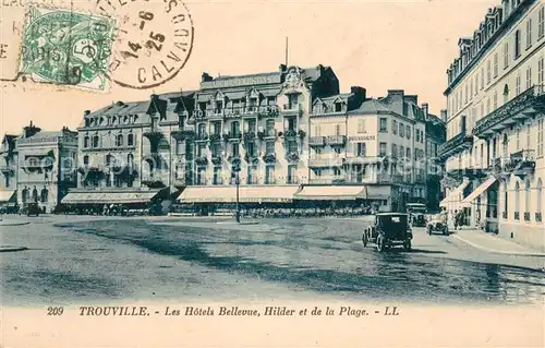 AK / Ansichtskarte Trouville sur Mer Les Hotels Bellevue Hilder et de la Plage Trouville sur Mer