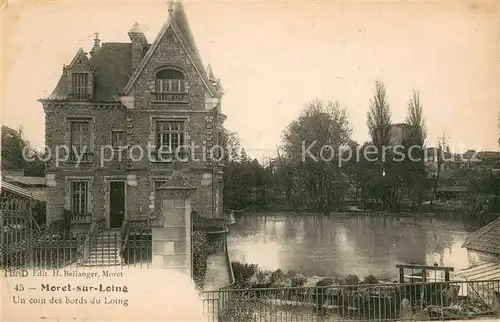 AK / Ansichtskarte Moret sur Loing Un coin des bords du Loing Moret sur Loing