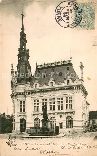 AK / Ansichtskarte Sens_Yonne Nouvel Hotel de Ville Sens_Yonne