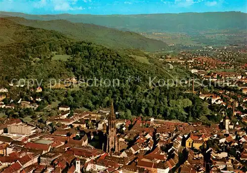 AK / Ansichtskarte Freiburg_Breisgau Fliegeraufnahme Freiburg Breisgau