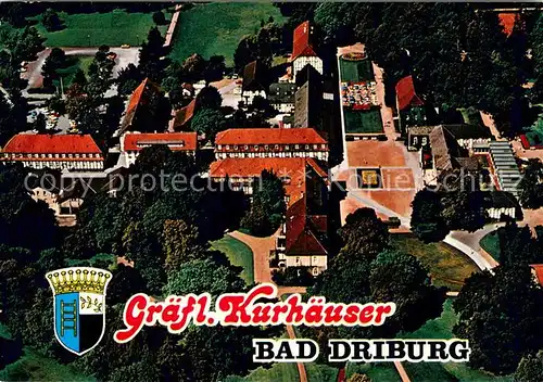 AK / Ansichtskarte Bad_Driburg Gr?fliche Kurh?user Fliegeraufnahme Bad_Driburg