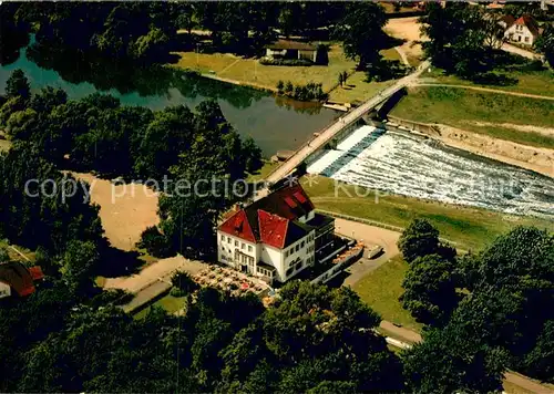 AK / Ansichtskarte Bad_Oeynhausen Werrebr?cke am Sielpark Fliegeraufnahme Bad_Oeynhausen