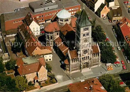 AK / Ansichtskarte Schweinfurt Katholische Pfarrkirche Heilig Geist Fliegeraufnahme Schweinfurt