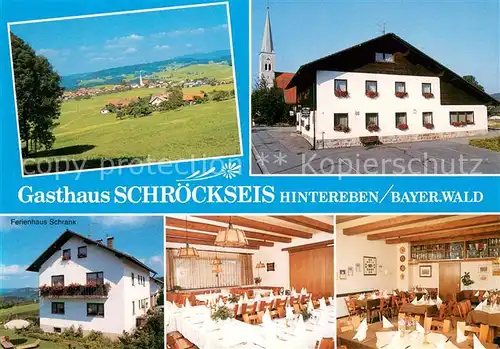 AK / Ansichtskarte Hintereben Panorama Gasthaus Schroeckseis Gastraeume Hintereben