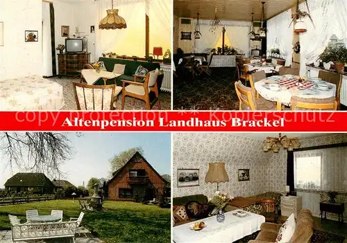 AK / Ansichtskarte Brackel_Winsen_Luhe Altenpension Landhaus Brackel Gastraeume Garten Brackel_Winsen_Luhe