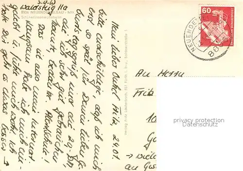 AK / Ansichtskarte Neuendettelsau Schuelerinnenwohnheim Neuendettelsau