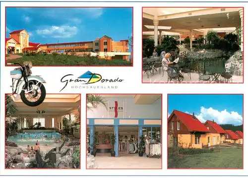 AK / Ansichtskarte Medebach Gran Dorado Badelandschaft Bungalows Terrasse Schwimmbad Medebach