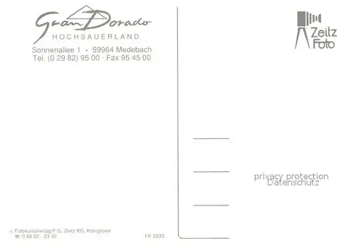 AK / Ansichtskarte Medebach Gran Dorado Badelandschaft Bungalows Terrasse Schwimmbad Medebach