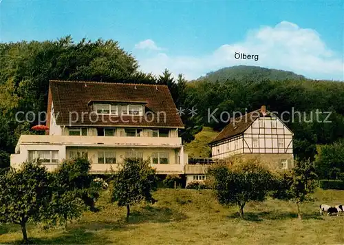 AK / Ansichtskarte Margarethenhoehe_Koenigswinter Hotel Restaurant Im Hagen mit oelberg Margarethenhoehe