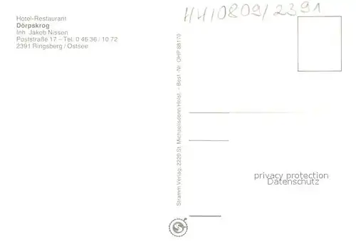 AK / Ansichtskarte Ringsberg Doerpskrog Hotel Restaurant Gaststube Ringsberg