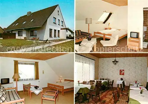 AK / Ansichtskarte Wendtorf Pension Rolinski Gaststube Gaestezimmer Wendtorf