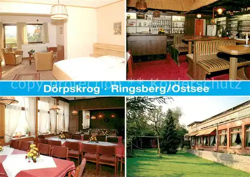 AK / Ansichtskarte Ringsberg Hotel Restaurant Doerpskrog Gastraeume Zimmer Garten Ringsberg