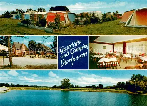 AK / Ansichtskarte St_Juergen_Osterholz Gaststaette und Camping Vierhausen Gaststube St_Juergen_Osterholz