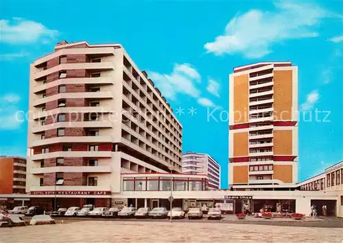 AK / Ansichtskarte Westerland_Sylt Appartementhaeuser Bense mit den Hotels Roth Wuenschmann und Monbijou Westerland_Sylt