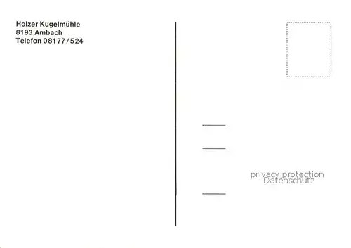 AK / Ansichtskarte Ambach_Muensing Holzer Kugelmuehle Ambach Muensing