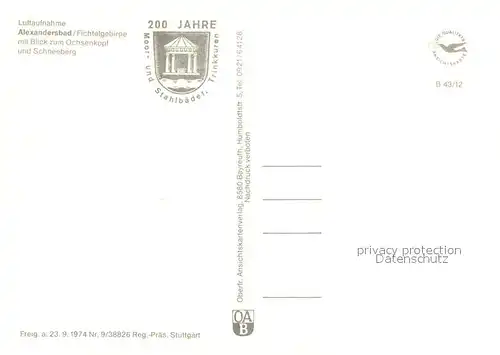 AK / Ansichtskarte Bad_Alexandersbad Fliegeraufnahme Bad_Alexandersbad