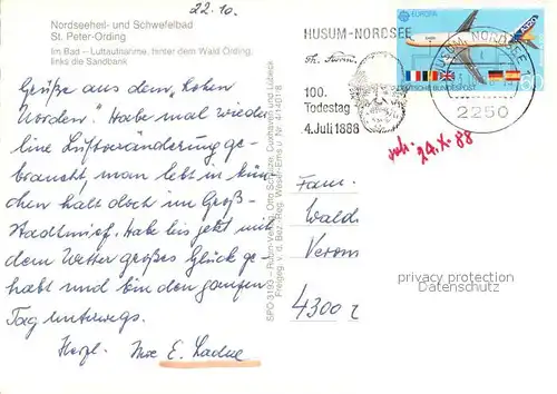 AK / Ansichtskarte St_Peter Ording Fliegeraufnahme  St_Peter Ording