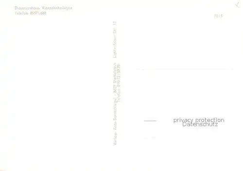 AK / Ansichtskarte Bad_Staffelstein Di?zesanhaus Vierzehnheiligen Fliegeraufnahme Bad_Staffelstein