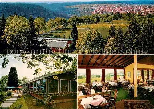 AK / Ansichtskarte Freudenstadt Panorama Cafe am Friedrichsturm Gastraum Freudenstadt