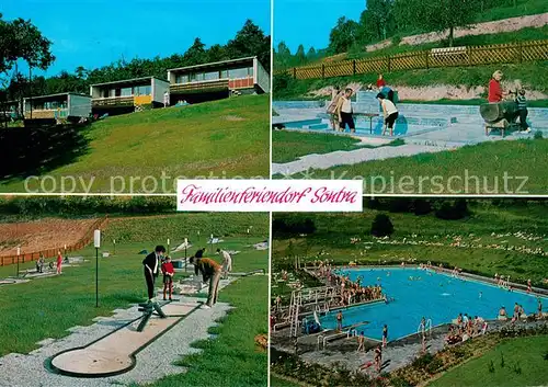 AK / Ansichtskarte Sontra Feriendorf Minigolfplatz Kneippbad Schwimmbad Sontra
