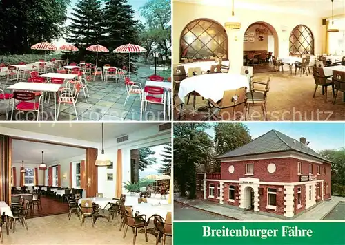 AK / Ansichtskarte Breitenburg Hotel Restaurant Cafe Breitenburger Faehre Terrasse Breitenburg