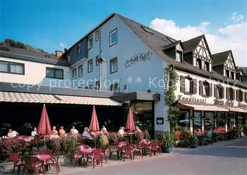 AK / Ansichtskarte Alken_Koblenz Mosel Hotel Burg Cafe Alken_Koblenz