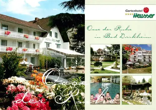 AK / Ansichtskarte Bad_Duerkheim Gartenhotel Heusser Park Hallenbad Bad_Duerkheim