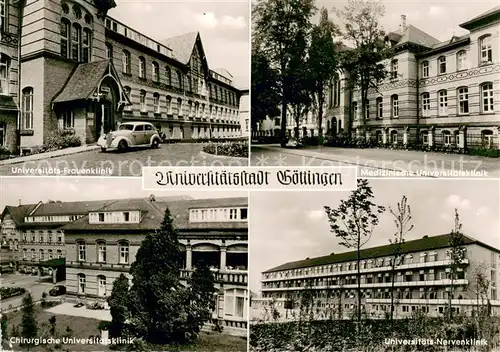 AK / Ansichtskarte Goettingen_Niedersachsen Universitaets Frauenklinik Med Uniklinik Chir Uniklinik Uni Nervenklinik Goettingen Niedersachsen