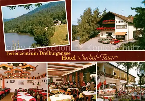 AK / Ansichtskarte Rothau_Tittling Ferienzentrum Dreiburgensee Hotel Seehof Tauer Gastraeume Terrasse Rothau Tittling