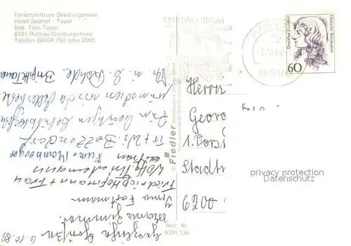 AK / Ansichtskarte Rothau_Tittling Ferienzentrum Dreiburgensee Hotel Seehof Tauer Gastraeume Terrasse Rothau Tittling