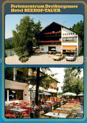 AK / Ansichtskarte Rothau_Tittling Hotel Seehof Tauer Freiterrasse Rothau Tittling